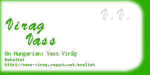 virag vass business card